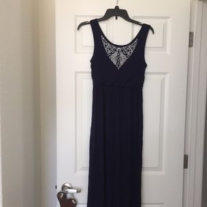 Deep blue maxi dress